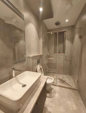 Bathroom in 3 BHK Builder Floor at Greater Kailash – for Rent