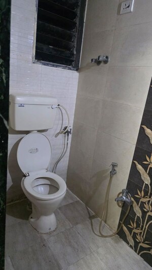 Bathroom in 1 BHK Apartment at Kopar Khairane – for Rent