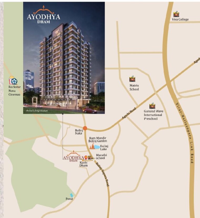 Map Location, chintamani-ayodhya-dham 1 Bedroom 330 Sq.Ft. Apartment In Virar Palghar 10474753