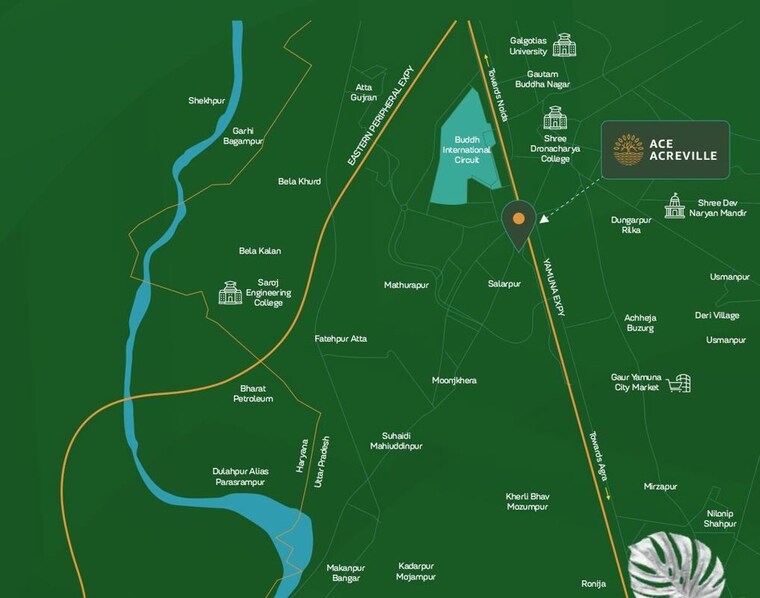 Map Location, ace-acreville  237 Sq.Yd. Plot In Sector 22a Yamuna Expressway Greater Noida 10474763