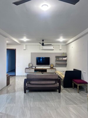 Living Room in 3 BHK Apartment at Myscape Sanctuary, Hafeezpet – for Rent