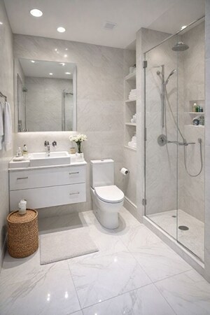 Bathroom in 3 BHK Villa at KannadI-ii – for Sale