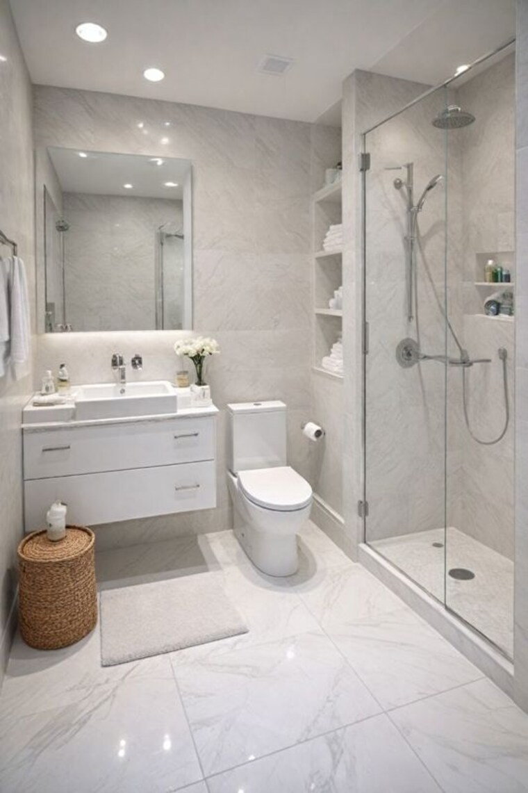 Bathroom, kannadi ii 3 Bedroom 1300 Sq.Ft. Villa In KannadI Ii Palakkad 10474778