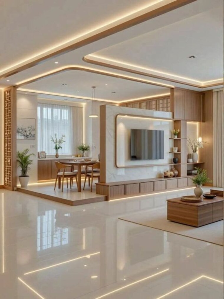 Living Room, chandranagar 3 Bedroom 1300 Sq.Ft. Villa In Chandranagar Palakkad 10474823