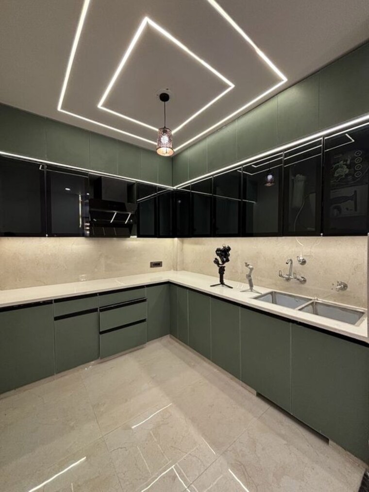 Kitchen, chandranagar 3 Bedroom 1300 Sq.Ft. Villa In Chandranagar Palakkad 10474823
