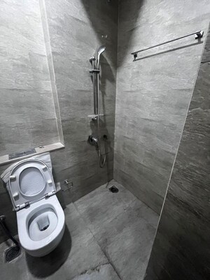 Bathroom in 3 BHK Apartment at Adani Ten BKC, Bandra East – for Rent