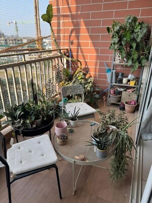 Balcony in 2 BHK Apartment at Prestige Finsbury Park Hyde, Bagaluru – for Rent
