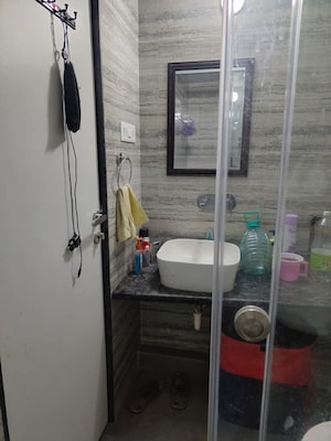 Bathroom in 2 BHK Apartment at Prasun Sarvam, Kharadi – for Rent