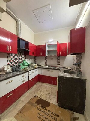 Kitchen in 2 BHK Builder Floor at Ramesh Nagar – for Rent