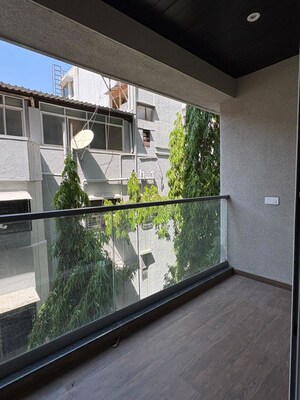 Balcony in 3 BHK Apartment at Rathi Yashodhan Elite, Aundh – for Rent