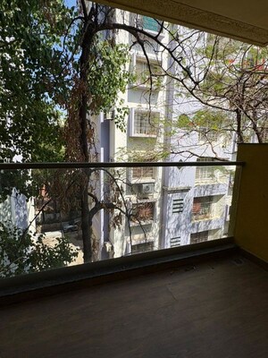 Balcony in 3 BHK Apartment at Rathi Yashodhan Elite, Aundh – for Rent