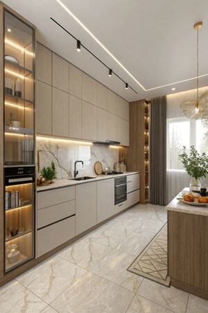 Kitchen in 2 BHK Independent House at Sector 2 – for Sale
