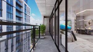 Balcony in 5 BHK Apartment at Harsh Crown, Dadar West – for Sale