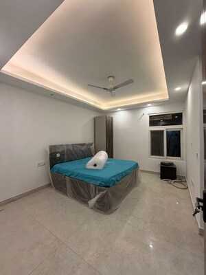 Bathroom in 3 BHK Builder Floor at Freedom Fighters Enclave – for Rent