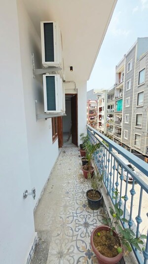 Balcony in 4 BHK Builder Floor at Freedom Fighters Enclave – for Sale