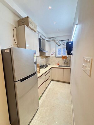 Kitchen in 2 BHK Builder Floor at Palm Residency Chhatarpur, Chattarpur – for Rent