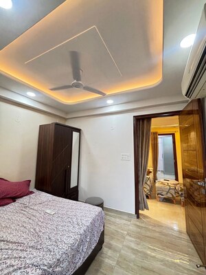 Living Room in 2 BHK Builder Floor at Palm Residency Chhatarpur, Chattarpur – for Rent