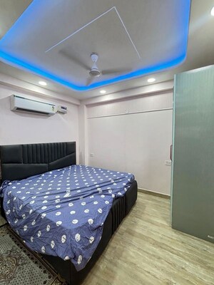 Bedroom in 2 BHK Builder Floor at Palm Residency Chhatarpur, Chattarpur – for Rent