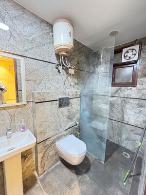 Bathroom in 2 BHK Builder Floor at Palm Residency Chhatarpur, Chattarpur – for Rent