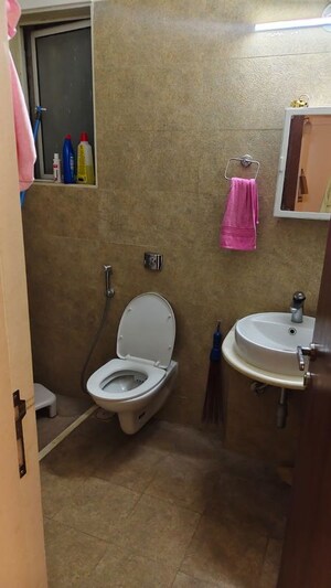 Bathroom in 2 BHK Apartment at VTP Solitaire, Baner – for Rent