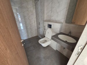 Bathroom in 3 BHK Apartment at Lodha Bellagio, Powai – for Rent