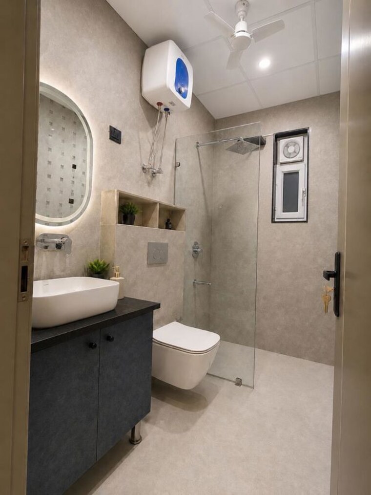 Bathroom, sector 43 1 Bedroom 857 Sq.Ft. Builder Floor In Sector 43 Gurgaon 10476086