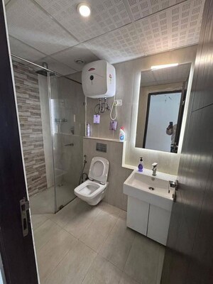 Bathroom in 1 BHK Builder Floor at Vihaan Heritage, Sector 1 Greater Noida – for Rent