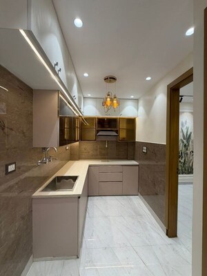 Kitchen in 3.5 BHK Builder Floor at Uttam Nagar – for Sale