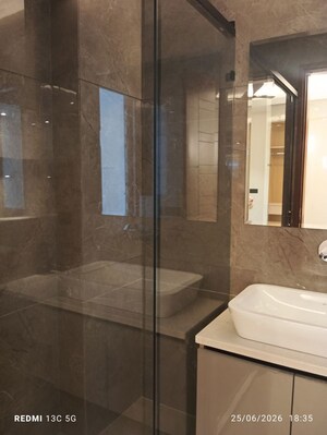 Bathroom in 3 BHK Builder Floor at Sushant Lok Iii – for Rent