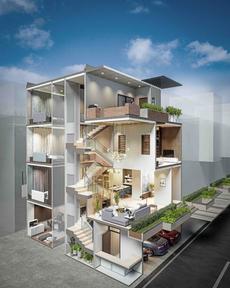 Exterior View, rainbow-mayfair 4 Bedroom 3900 Sq.Ft. Villa In Hullahalli Bangalore 10476223
