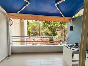 Balcony in 2 BHK Apartment at G K Daffodils Housing Society, Pimple Saudagar – for Rent
