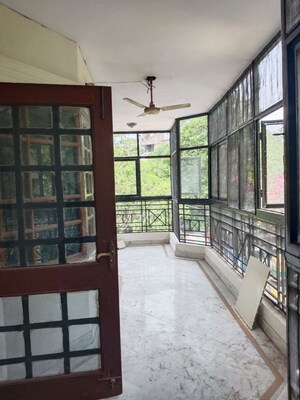 Balcony in 3 BHK Builder Floor at Malviya Nagar – for Rent