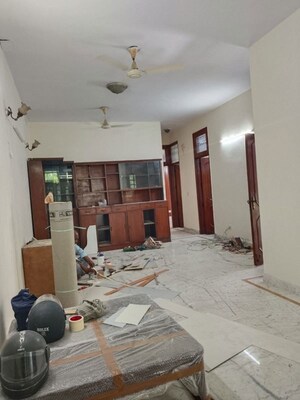 Living Room in 3 BHK Builder Floor at Malviya Nagar – for Rent