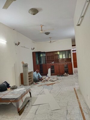 Living Room in 3 BHK Builder Floor at Malviya Nagar – for Rent