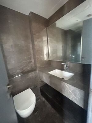 Bathroom in 3 BHK Apartment at Lodha Trump Tower, Worli – for Rent