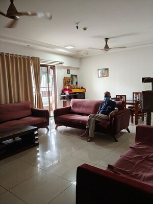 Living Room in 3 BHK Apartment at Paranjape Blue Ridge, Hinjewadi – for Rent