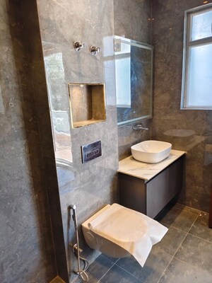 Bathroom in 3 BHK Apartment at Sector 10a – for Rent