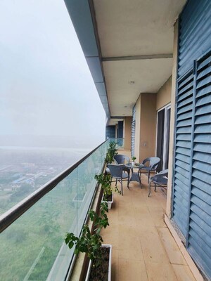 Balcony in 3 BHK Apartment at Supertech Supernova Nova Residences, Sector 94 – for Rent