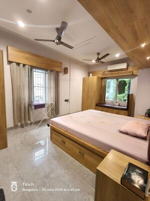 Bedroom in 3 BHK Builder Floor at Hsr Layout Sector 2 – for Rent