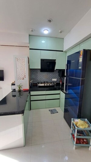 Bathroom in 1 BHK Apartment at Lodha Crown Quality Homes, Majiwada – for Rent