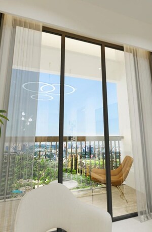 Staircase in 2 BHK Apartment at Dynamix Luma, Andheri East – for Sale