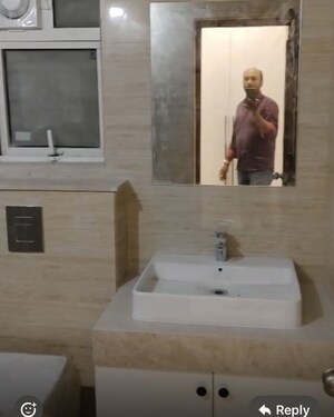 Bathroom in 3 BHK Apartment at Aurobindo Kohinoor, Serilingampally – for Rent