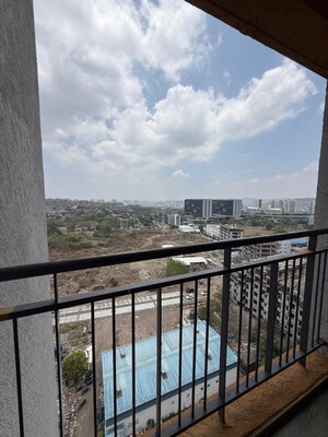 Balcony in 2 BHK Apartment at Rama Fusion Towers, Hinjewadi – for Rent