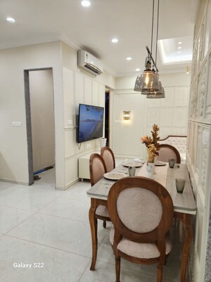 Dining Room in 3 BHK Apartment at Courtyard Trinetra, Bhayli – for Sale