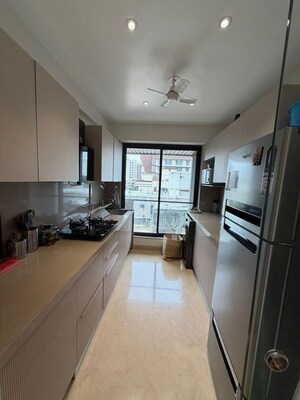 Kitchen in 2 BHK Apartment at Hill N Sea Apartment, Bandra West – for Rent