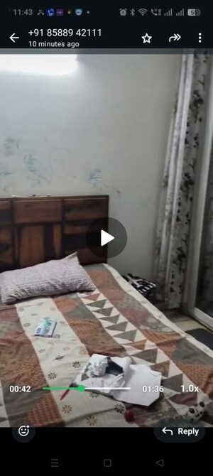 Bedroom in 3 BHK Apartment at Supertech EcoVillage III, Sector 16b Greater Noida – for Rent