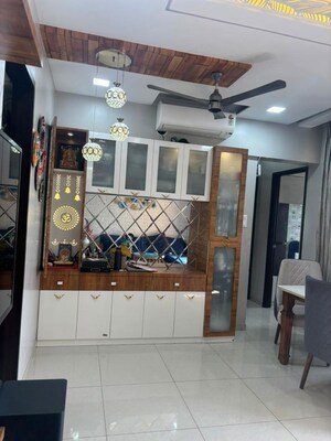 Living Room in 2 BHK Apartment at Shapoorji Pallonji Joyville Hinjewadi, Hinjewadi – for Rent