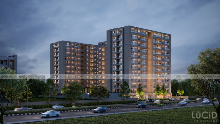 Exterior View, swastika-heights 3 Bedroom 1100 Sq.Ft. Apartment In Bhayli Vadodara 10477242
