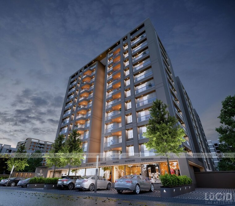 Exterior View, swastika-heights 3 Bedroom 1100 Sq.Ft. Apartment In Bhayli Vadodara 10477242