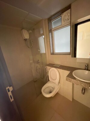 Bathroom in 1 BHK Apartment at LnT Veridian, Powai – for Rent